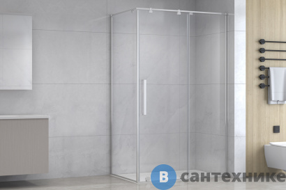 картинка Душевой уголок Royal Bath BERN-S RB140x90х195-T-CH (прозрачное) (BERN-S RB9140-T-CH)