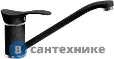 Смеситель АкваГранитЭкс С-1040 черн. (308) для кухни