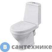 Унитаз-компакт Santeri Прайм белый, 2х режимный (+арм, крепл.,сид.)