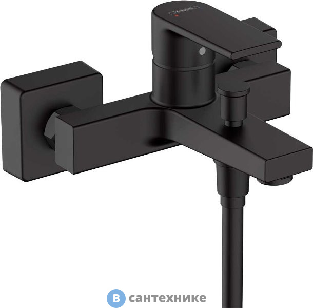 Смеситель Hansgrohe 71450670 Vernis Sh для ванны, чёрный матовый