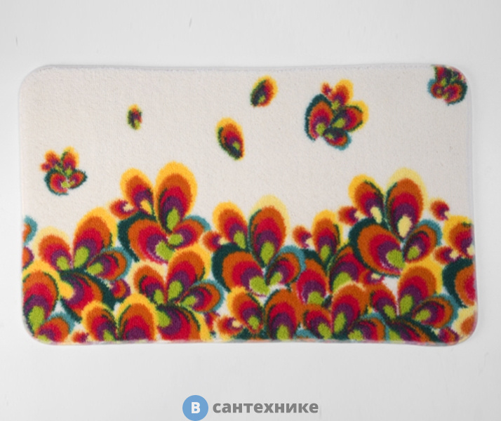 Коврик WasserKRAFT Leine BM-5002 для ванной комнаты 80х50 см полиамид