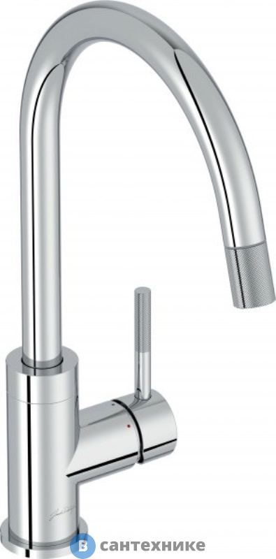 Смеситель Jacob Delafon EDGAR E23309-CP для кухни, выдвижный излив (хром)