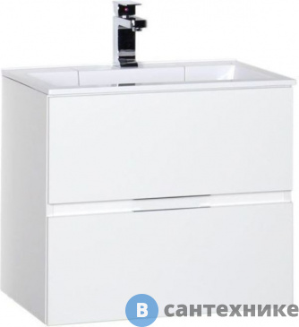 картинка Тумба с раковиной Aquanet Алвита 60 белый (213095)