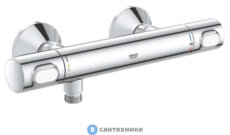 Смеситель Grohe 34793000 для душа с термостатом GROHTHERM 500 (хром)