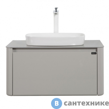 картинка Тумба с раковиной Black&White U915.800 Blum металлический ящик (800x495x400)
