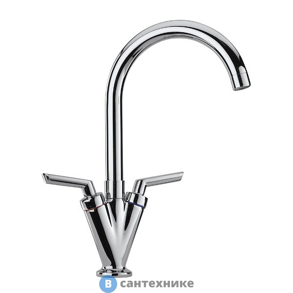 Смеситель Paini 64CR572NPKM Neptune для кухни, хром