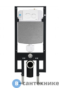 картинка Инсталляция WELTWASSER WW AMBERG 497 WT для унитаза, белая клавиша