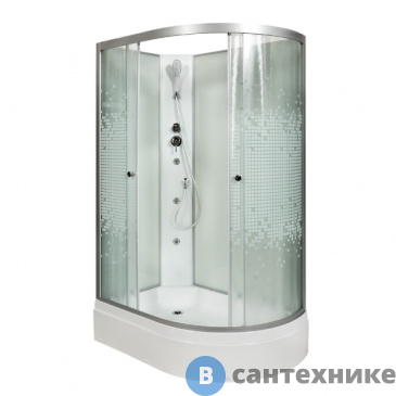 картинка Душевая кабина Deto L 720 L N с гидромассажем (120х80х200 см)