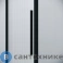 картинка Дверь в нишу Niagara Nova NG-84-L11FHB (110х195) черный матовый, раздвижная влево, стекло рифленое