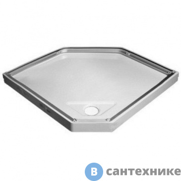 картинка Душевой поддон IDO SHOWERAMA 10-5 558.404.00.1 пятиугольный /100х100/ (белый)