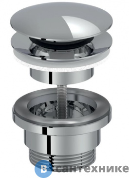 картинка Донный клапан Jacob Delafon E30536-CP с системой клик клак, хром