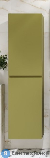 Шкаф подвесной Art & MAX BIANCHI AM-Bianchi-1500-2A-SO-OM с двумя распашными дверцами, оливковый матовый, 400x300x1500