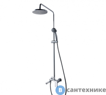 картинка Душевая стойка Bravat F6125183CP-A2-RUS со смесителем для ванны Opal R