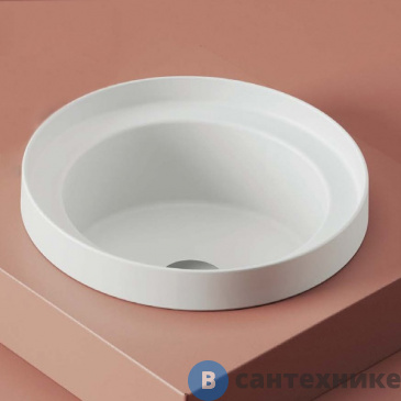 картинка Раковина ArtCeram FUORI SCALA встраиваемая, d40см, без отв под смеситель, без перелива, белый (TFL032 01 00)