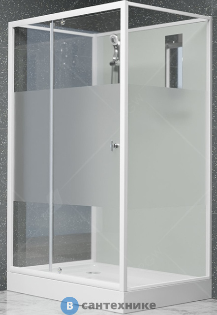 Душевая кабина RGW AN-207 белый/Frost Line/5 мм 80*120*200 (411320782-95)