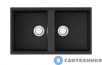 картинка Кухонная мойка OMOIKIRI Kitagawa 83-2-U-GB черный (4993811)