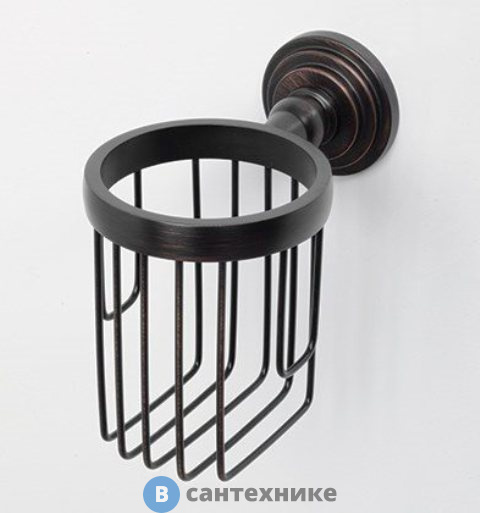 Держатель WasserKRAFT Isar K-7345 освежителя металл, покрытие "темная бронза"