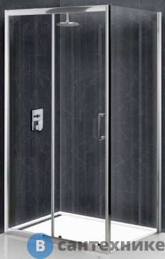 картинка Душевой уголок BelBagno UNO-195-AH-1-120/90-C-Cr 1200x900x1950, без поддона