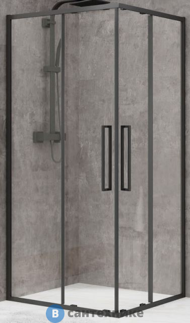 Душевой уголок Black&White S872 Black (900х900х1950) без поддона