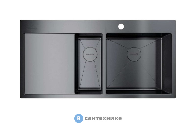 Кухонная мойка OMOIKIRI Akisame 100-2-GM-R (4973104)