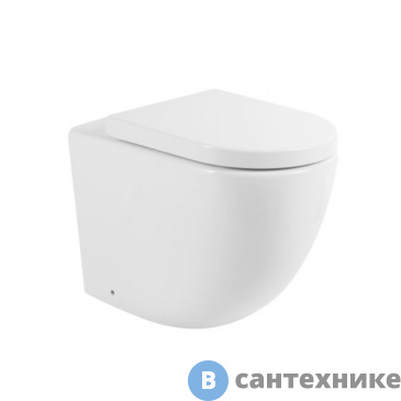 картинка Унитаз BelBagno SFERA-R BB2141CBR приставной безободковый, без сиденья