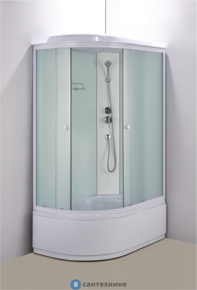 Душевая кабина Loranto CS-887EDTM/W-120 1200x800x2150 поддон 40 см правая