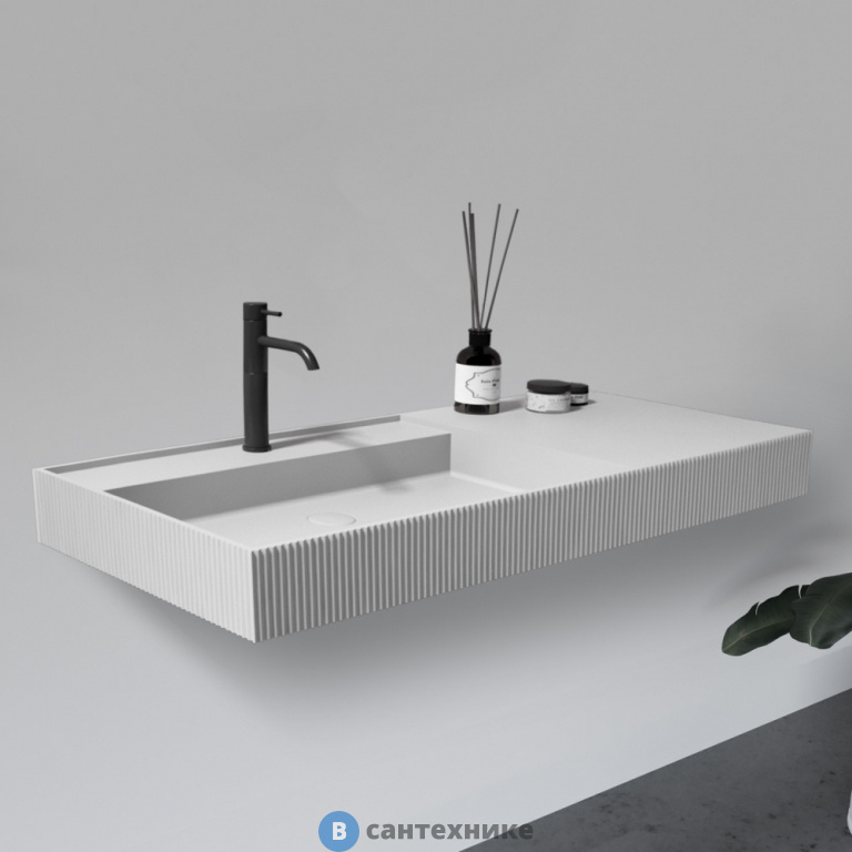 Раковина подвесная ABBER Stein AS2628 белая матовая