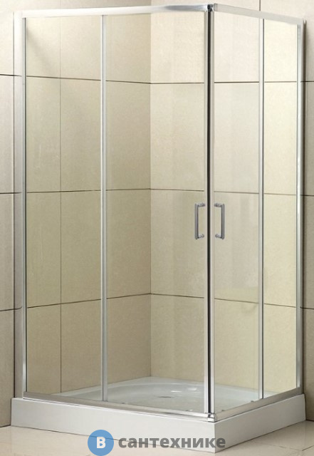 Душевой уголок BelBagno UNO-195-AH-2-90/70-C-Cr 900x700x1950, без поддона