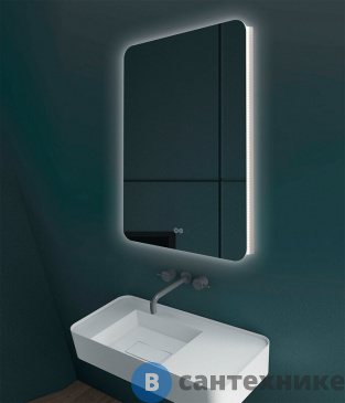 картинка Зеркало LED Vincea VLM-3BE600-2 600х800 c сенсорным выключателем и диммером, антизапотевание