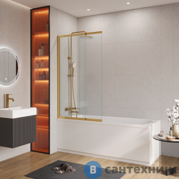 картинка Душевая шторка CEZARES SLIDER-VF-11-90/150-C-BORO на ванну