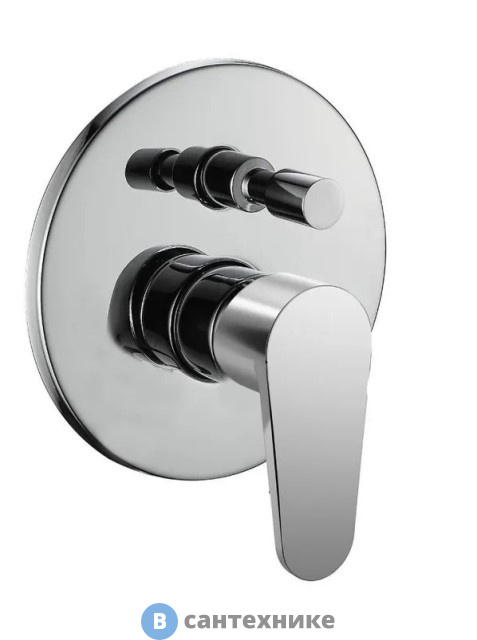 Смеситель Orange Otto M22-500cr встраиваемый для ванны/душа, в комплекте внутренняя и наружная части