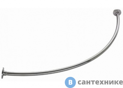 картинка Карниз д/поддона полукруг дуга нерж.ст. Aquanet (900*900) (184441)