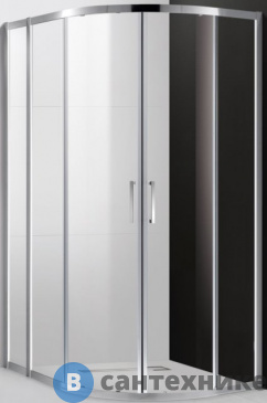 картинка Душевой уголок Cezares MOLVENO-RH-2-110/90-C-Cr-IV 1100x900x1950, без поддона