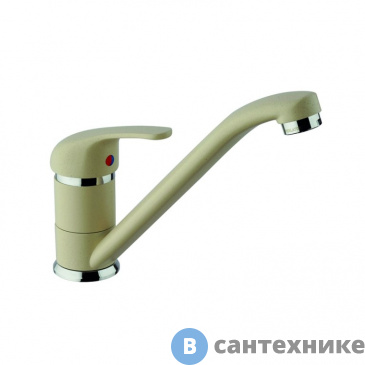 картинка Смеситель Paini Jolly 6955573Z1KM для кухни, granite sahara