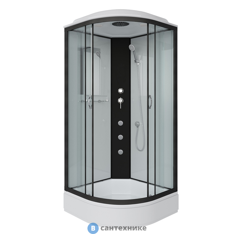 Душевая кабина Niagara NG-6703-14G (800х800х2150) средний поддон, стекло прозрачное