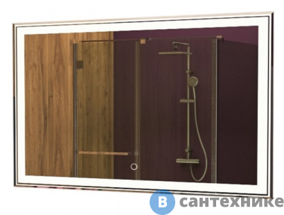 картинка Зеркало AZARIO Melis влагостойкое с подсветкой 800*700 (CS00066635)