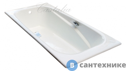 картинка Чугунная ванна CASTALIA EMMA 180x85 хр. ручка (без ножек)