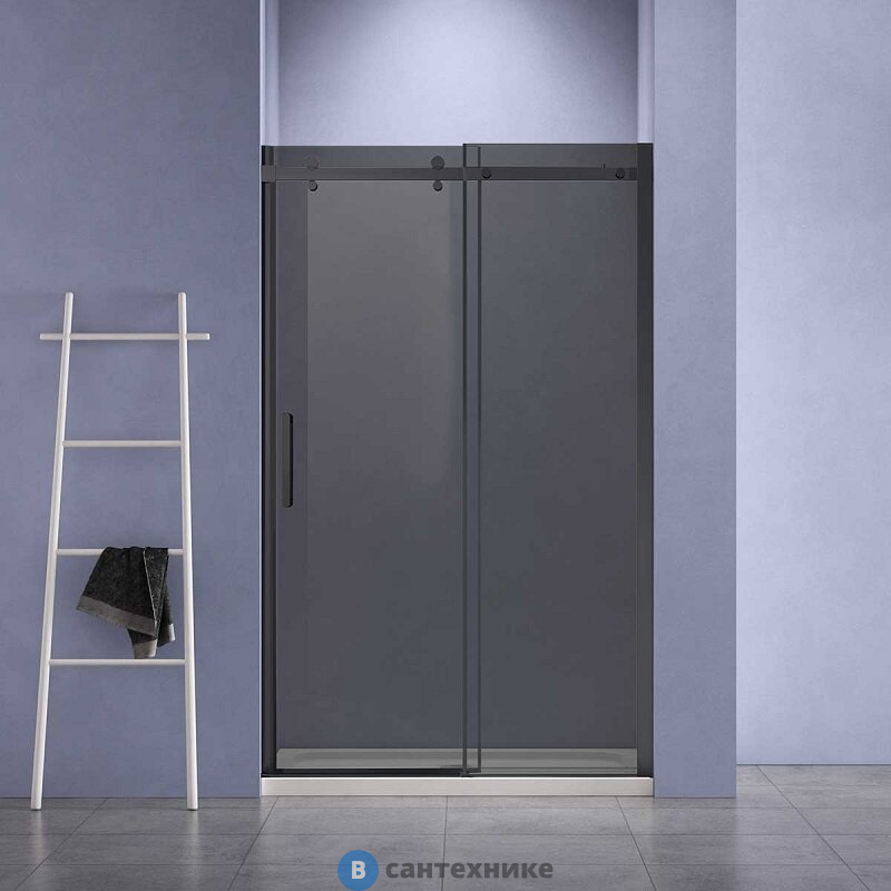 Душевая дверь Vincea Como-N VDS-4CN150CGB, 1500, черный, стекло тонированное