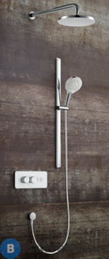 картинка Душевой комплект Black&White U7646 встраиваемый, хром