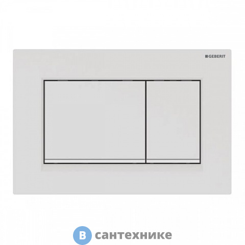 Клавиша смыва Geberit 115.883.01.1 SIGMA30 (белый матовый лак)