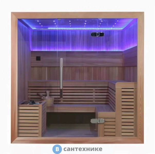 Финская сауна Frank F874 (кедр) (печь Сфера 9 кВт+90 кг камней)