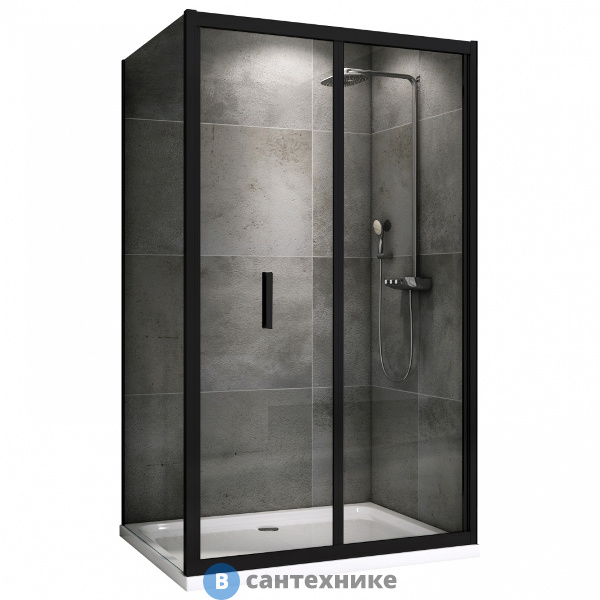 Душевой уголок ABBER Sonnenstrand AG07090B-S100B 90*100*195, без поддона