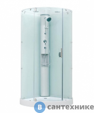 картинка Душевая кабина Golf  KS 0808 [T] [C1] 800х800 с распашной дверью, без пара и без гидромассажа