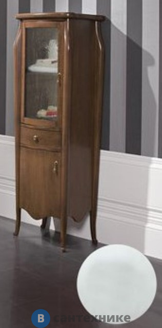 Колонна Cezares с двумя распашными дверцами и одним выдвижным ящиком, правосторонняя VE/RP.06.601.DX Bianco Opaco (55x42x170)