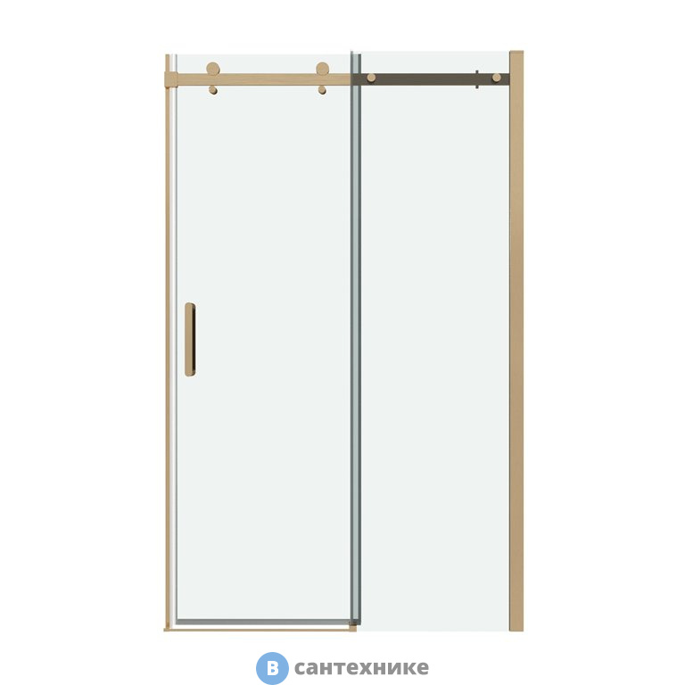 Дверь в нишу Grossman Classic 100.K33.04.110.32.00 (110*195) золото сатин, стекло прозрачное