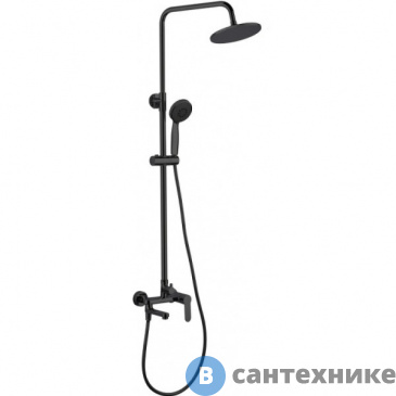 картинка Душевая стойка Aquanet AF300-72-R-B Passion R3 с изл., черн. мат (261838)
