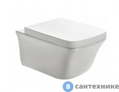 картинка Унитаз подвесной GLOBO Relais RES02.BI 56*36см, белый, без сиденья