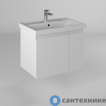 картинка Тумба под раковину BRIZ Бьелла т18-70 консольная (ум. Фостер) (364 03-18070-06 00 БЕЛ)