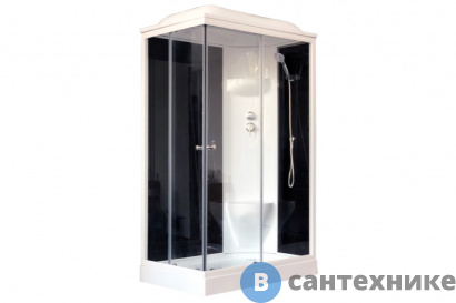 картинка Душевая кабина Royal Bath RB 8120HP6-BT R 1200x800x2170 (чёрное/прозрачное) (RB8120HP6-BT-R)