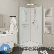 душевая кабина Ceruttispa KORRA90T (90x90x205) полукруг с низ подд-м, стекло проз. 5 мм